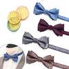 1PC High Quality Dark Pattern Performance Printed Floral Accessories Men's Bow Tie Handmade Casual