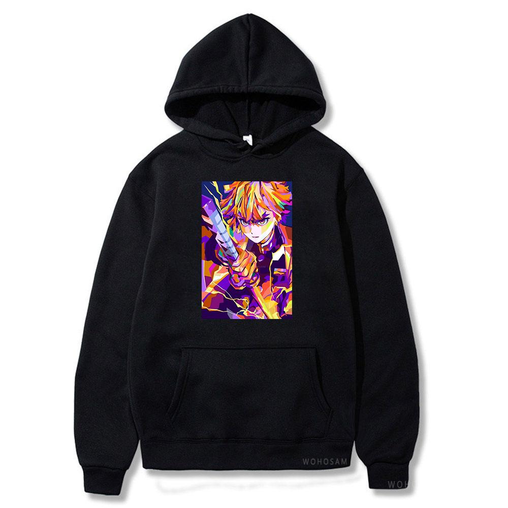 

Куртка на молнии в стиле аниме «Убийца демонов» с принтом Agatsuma Zenitsu для мужчин и женщин, толстовки с капюшоном на молнии, повседневная свободная толстовка, уличная одежда в стиле Харадзюку S чёрный