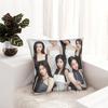 Kpop Style Babymonsters Group Pillowcase Printing Polyester Cushion Cover Decor Throw Pillow Case Cover Home Zipper 40X40Cm