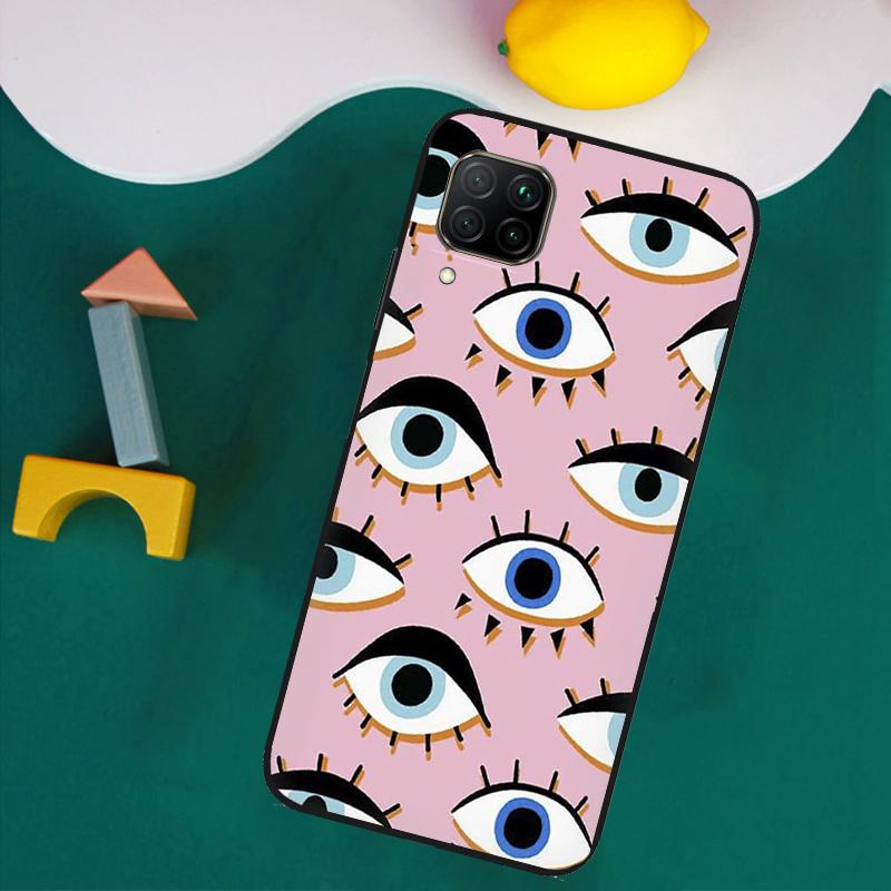 

Lucky Eye Blue Evil Eye Print For Huawei Nova 8i 3i 7i 11i 12i 9 10 SE Y73 Y90 Y70 Y72 Y61 Y91 P30 P40 Lite P60 Pro Case Huawei Nova Y70