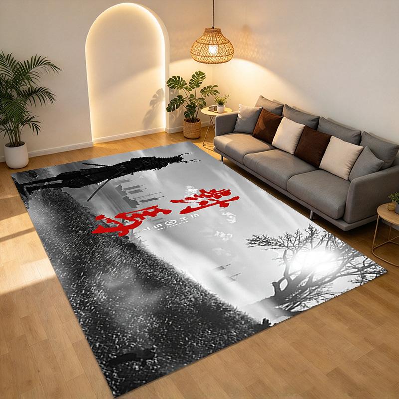 Samurai Spirit Living Room Nonslip Area Rug Soft Carpet For Bedroom Game Playroom Sofa Office Home Decor Doormat Christmas Gift C926274