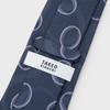 [TAKEO KIKUCHI] Auspicious Necktie PNJ Tomoe Pattern Geometric Necktie Navy (594) 00
