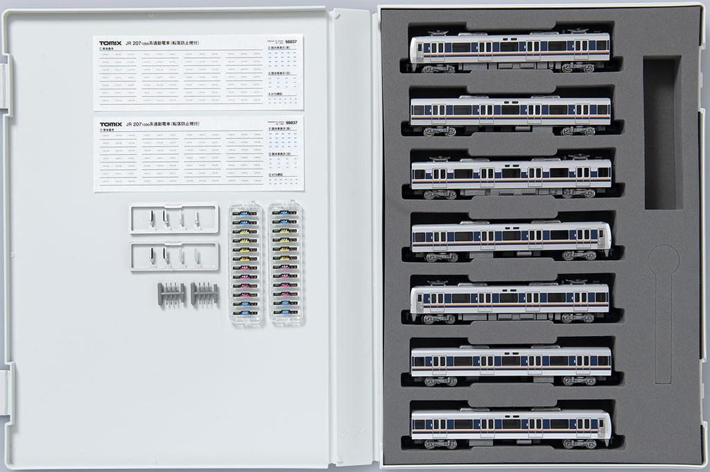 TOMIX N Gauge JR 207 1000 Series with Fall Prevention Hood Set 98837 Model Train