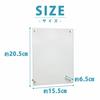 SP-Comamet Display Stand, Clear Frame, for Chocolate Stickers, Trading Cards, Photos, Vertical and Horizontal Display, Acrylic (Set of 2)