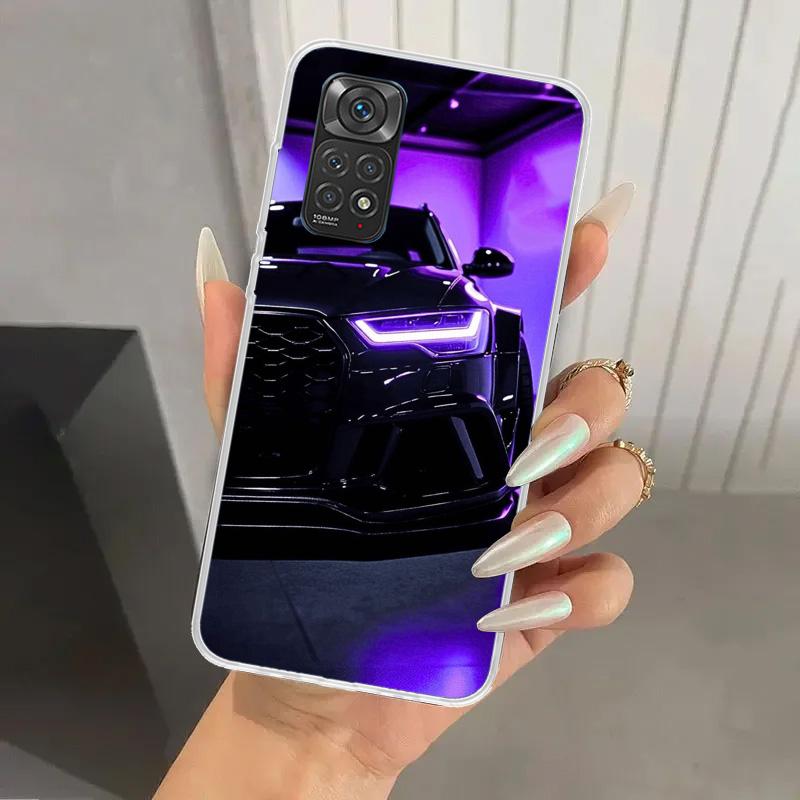 R-S 6 7 8 Sport Car Phone Case for Xiaomi Redmi Note 15 14 14S 13 12S 12 Pro 11S 11 Plus 11T 11E 10S Soft Funda Print Shell Redm