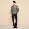 New Era MLB Los Angeles Dodgers Half High Neck Comfortable Casual Long Sleeve Sweater Unisex Sweater Gray 14119860