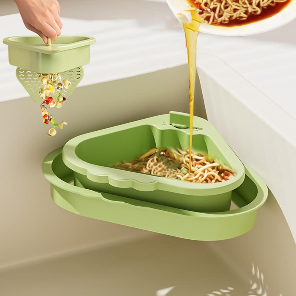 Sink Hanging Strainer Basket Openable Bottom Cover Quickly Drain Kitchen Garbage Filter Detachable Kitchen Accessories