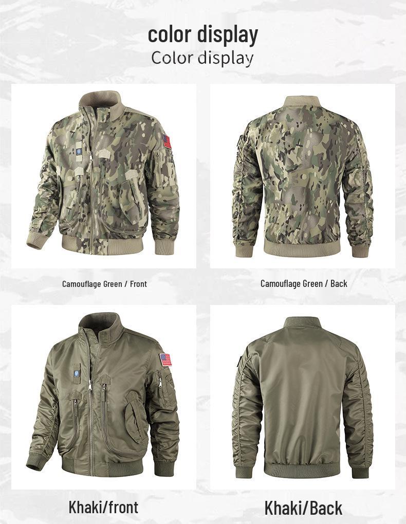 Men's Tactical Baseball Collar Pilot Jacket