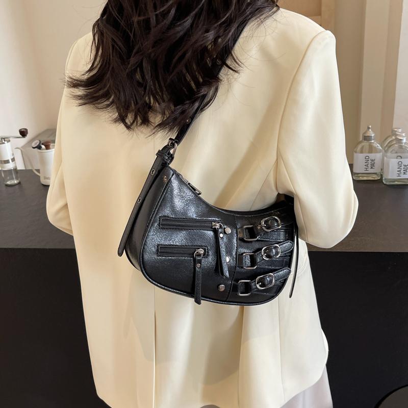 New Vintage Women Shoulder Bag Pu Leather Crossbody Bags Fashion Women's Multi-pockets Messenger Bag Brand Designer Lady Handbag