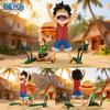 1 pièce Officiellement Figurine One Piece Luffy & Nami, Scène Iconique Classique, Figurine de Collection Décorative, Cadeau Idéal pour les Festivals.