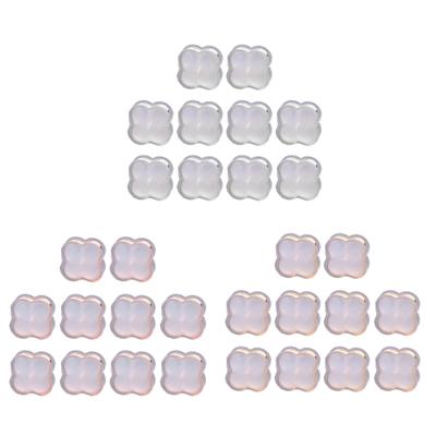 10pcs/lot Silicone Earring Backs Soft Clear Ear Safety Backing Pad Backstop Stopper Replacement Part for Earrings