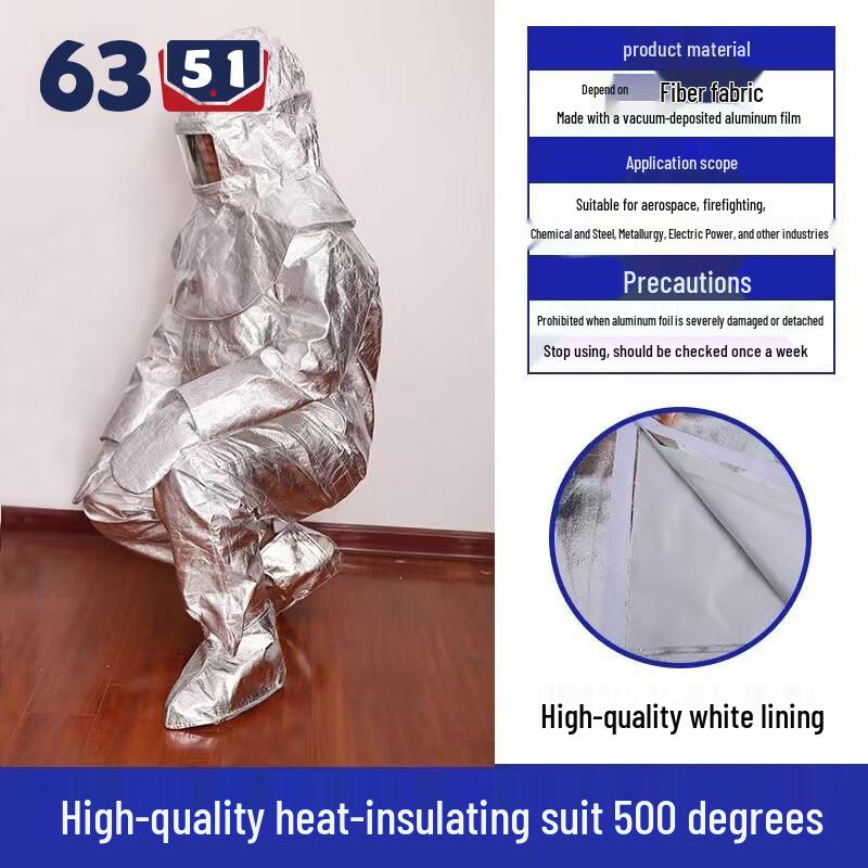Firefighter High-Temperature Aluminum Foil Heat Insulation Suit