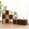 1 Pezzo Cesto Quadrato Intrecciato con Manico Pieghevole in Corda di Carta Contenitore Organizer per Casa Armadio Scaffale Stoccaggio Domestico