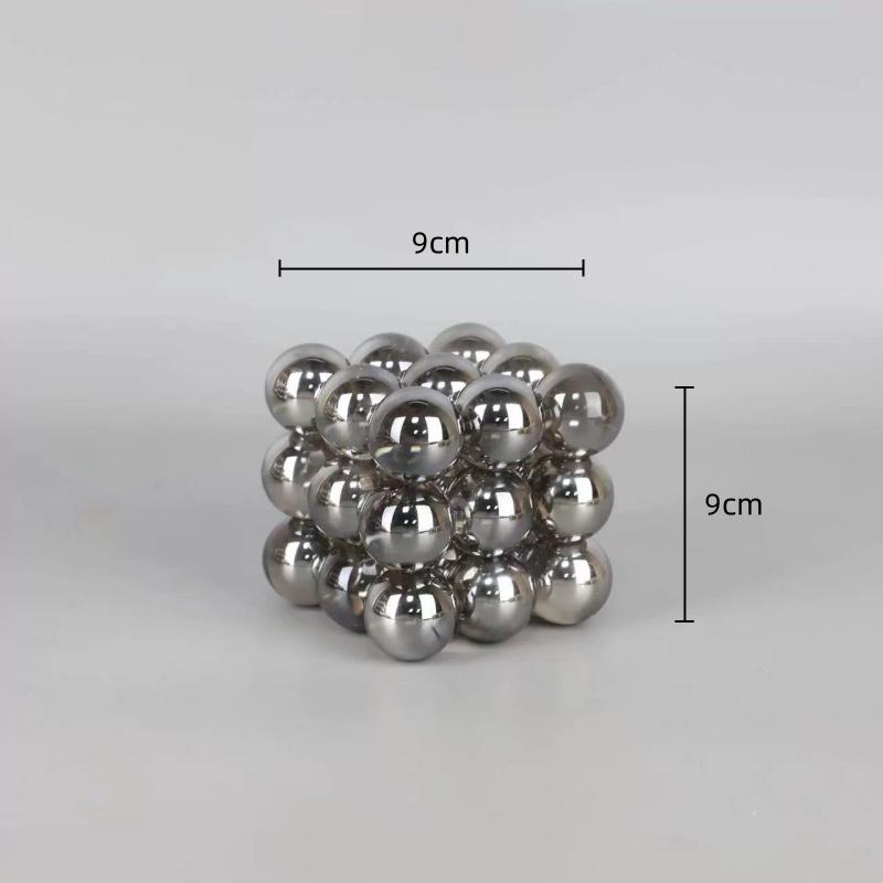 

Креативные геометрические кристаллические украшения, stacking ball blocks, молекулярное стекло, изделия ручной работы, серебряный шар, аксессуары для домашнего декора