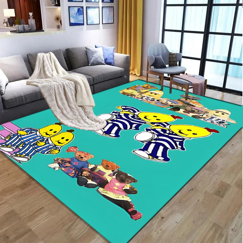 Bananas in Pyjamas Pattern Rug, Indoor/Outdoor Mat, for Picnic, Gameroom, Bedroom, Office, Living Room, Home Decor Carpet, Birthday Gift