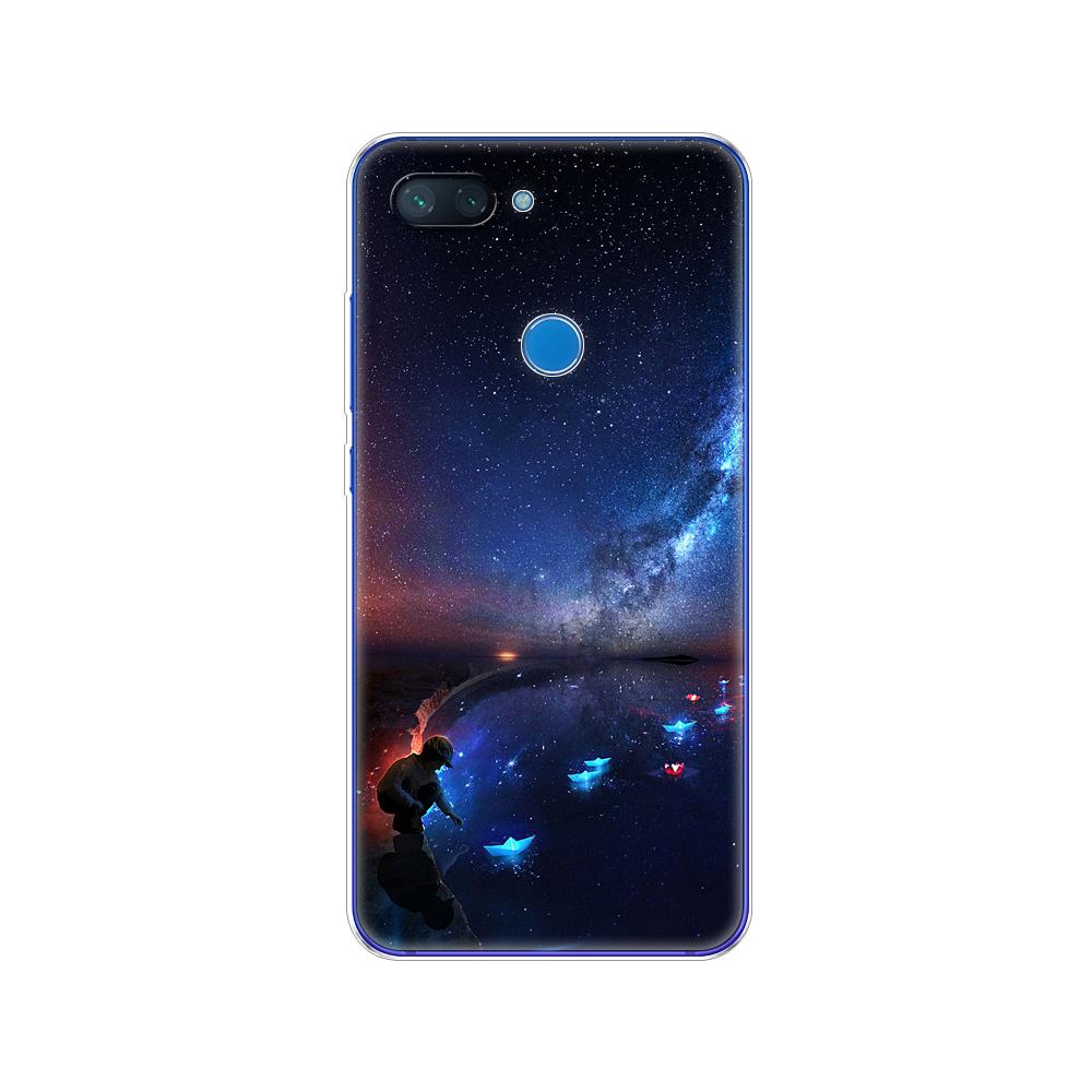 

Для xiaomi mi 8 LITE чехол 6,26 дюйма прозрачный силиконовый чехол из ТПУ для xiaomi mi 8 lite задняя крышка чехол-капа сумка звездное небо xiaomi mi 8 lite
