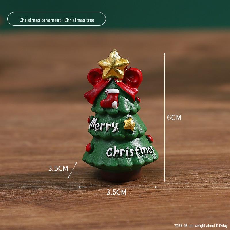 Mini-Weihnachtsschmuck: Niedliche Harzdekorationen für Kinder, kleine Geschenke und Tischbäume