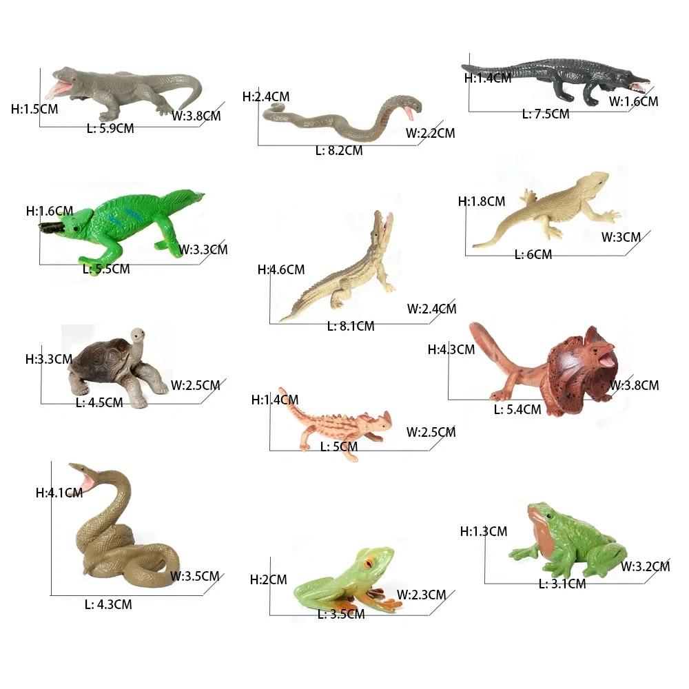 Simulation Plastic Animal Figurines Collection - Marine, Land & Insect Animals Miniature Set Toy for Kids Gift Playset Model
