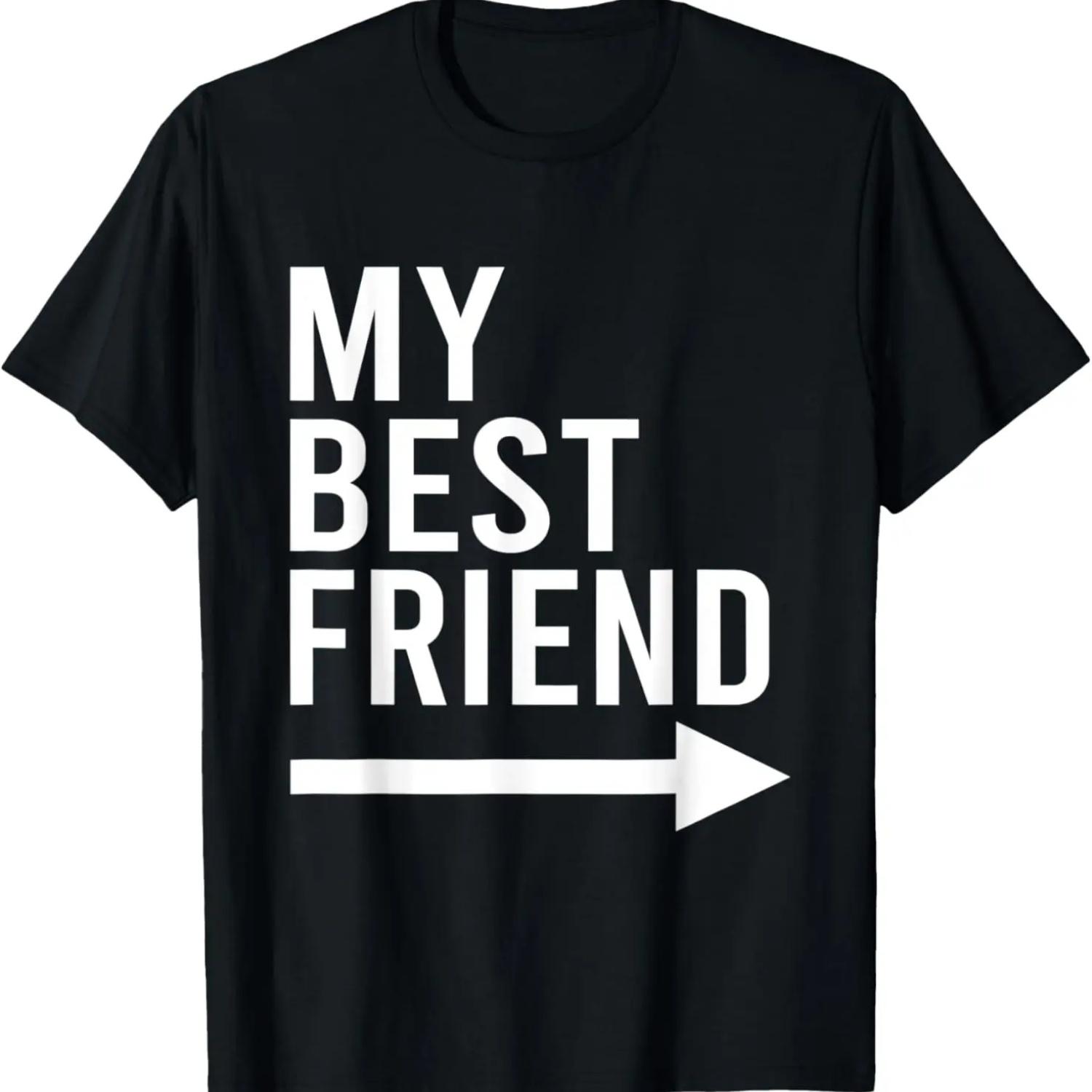 

Funny My Best Friend With Arrow Pointing Left Bestie Design T-Shirt XXXXXL чорний