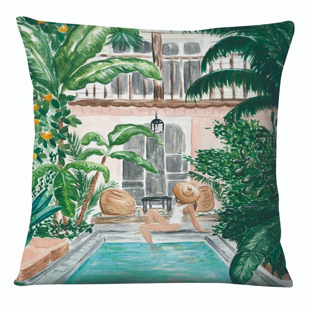 Home Pillow Call Me By Your Name Oil Painting Printing Pillowcase Watercolor Illustration Cushion Pillow
