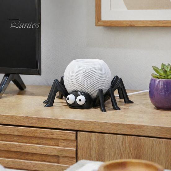 Unique Home Accents Spider Shape Table Stand Holder Compatible with Alexa Echo Dot 4/5 & Living Room Display Piece HomePod Mini, Decorative