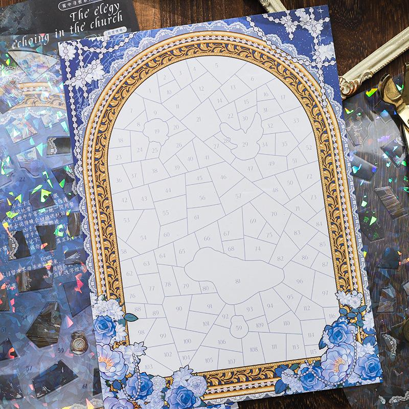 Retro Scenery Puzzle Stickers: Foggy Secret Series - 3 Styles