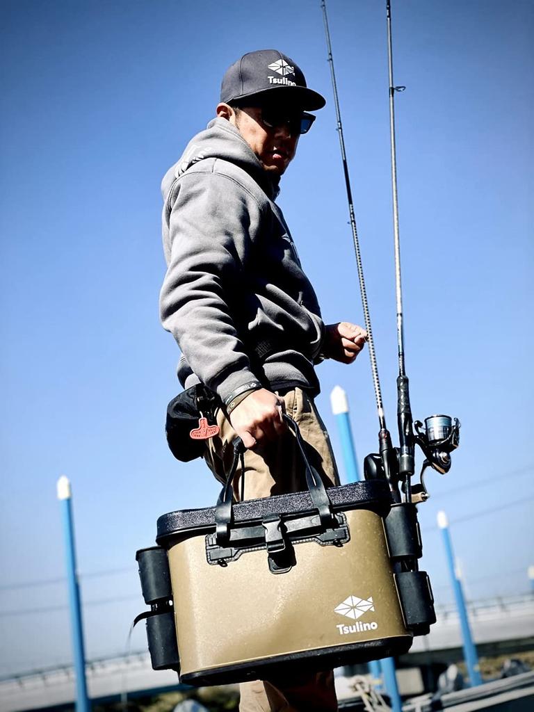 Tsulino Tackle W360 x D250 x H255mm Bag, Khaki,