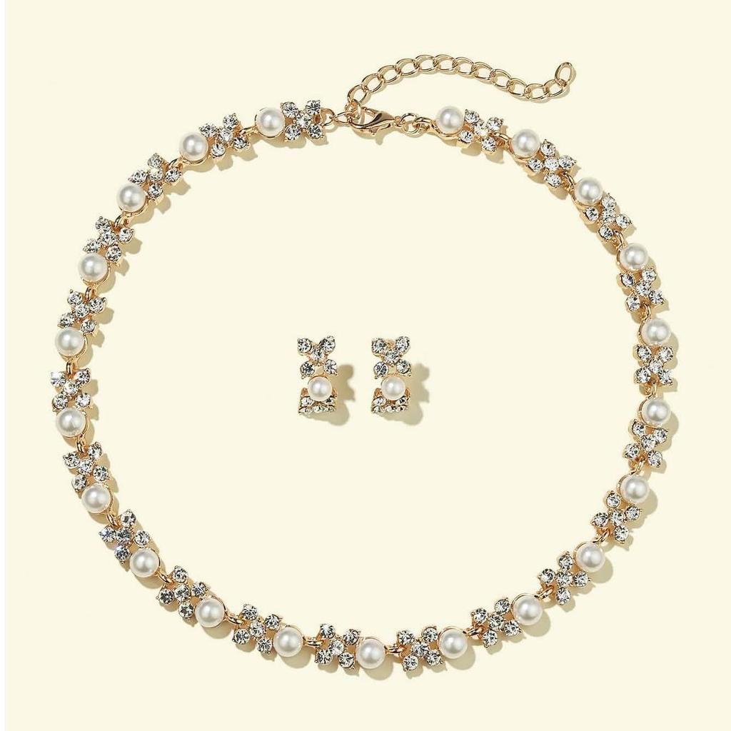 Necklace Jewellery Set for Women Latest Stylish Design Fancy Pearl Choker