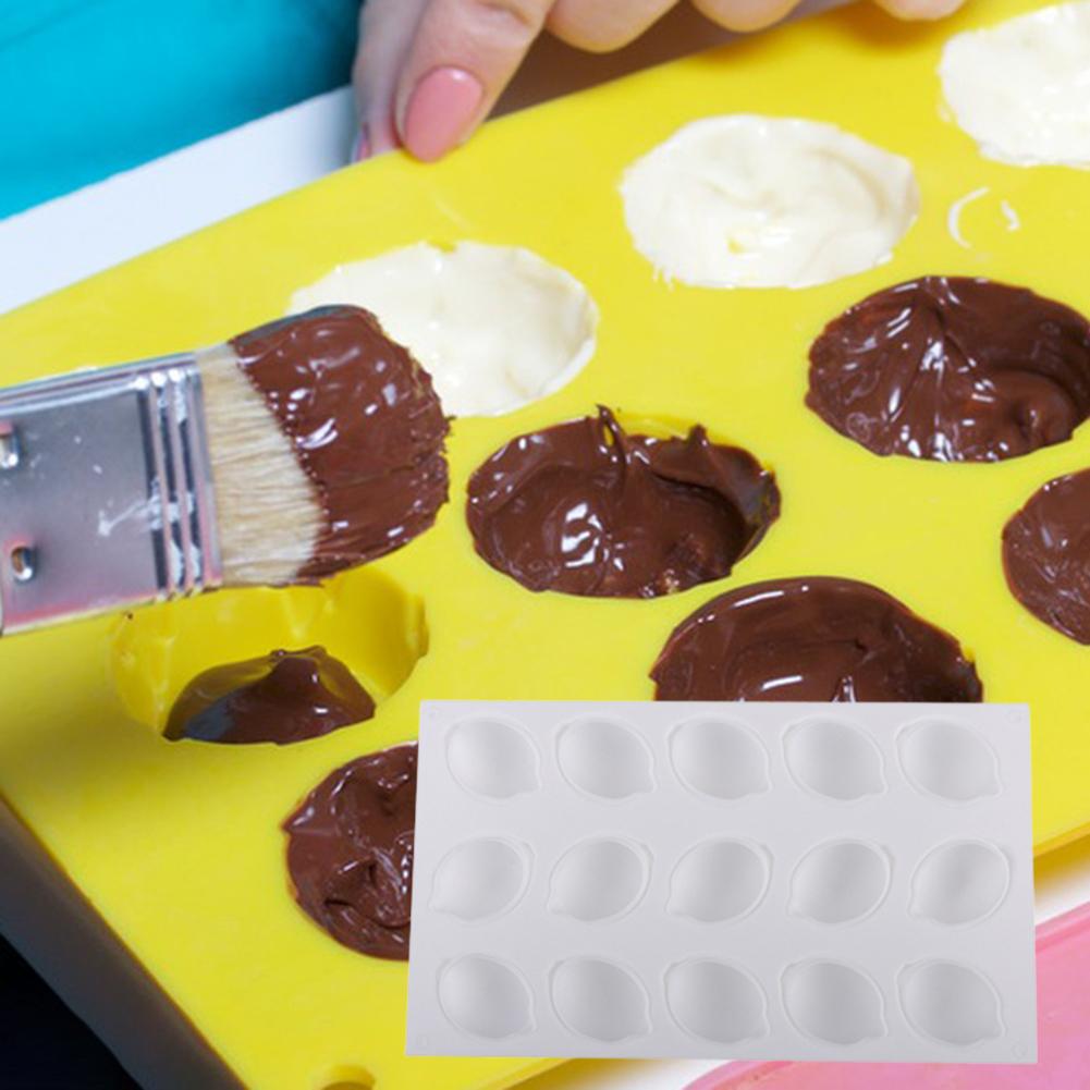 15 Cavity Lemon Food Silicone Mold Ice Cube Tray Soap Moulds for DIY Baking Chocolate Cake Pastry Mold Kitchen Accessories