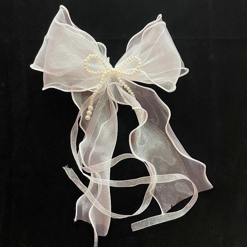 Pearl Mesh, Butterfly Knot Yarn, Tied Rope Curtain Accessories, Light Luxury French Curtain Straps