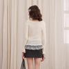 UNIFREE Off-Shoulder Knit Pullover Top