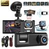 DWCQR™ Dashcam with Front and Rear Cameras, 3-Camera Simultaneous Recording, 1080P Full HD Resolution, 360-Degree Compact All-Around Protection, 170-D