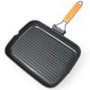GiPP 34cm Foldable Square Grill Pan, IH & Gas Compatible, Non-stick Marble Coating (Harmless To the Body), Easy To Clean, PFOA & PFOS Free, One-Year W