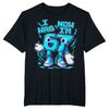 Ich war 6, jetzt bin ich 7 Geburtstag Heiß verkaufendes Bedrucktes Kinder Kurzarm Freizeit Rundhals Oberteil Sommer Polyester Stoff T-Shirt