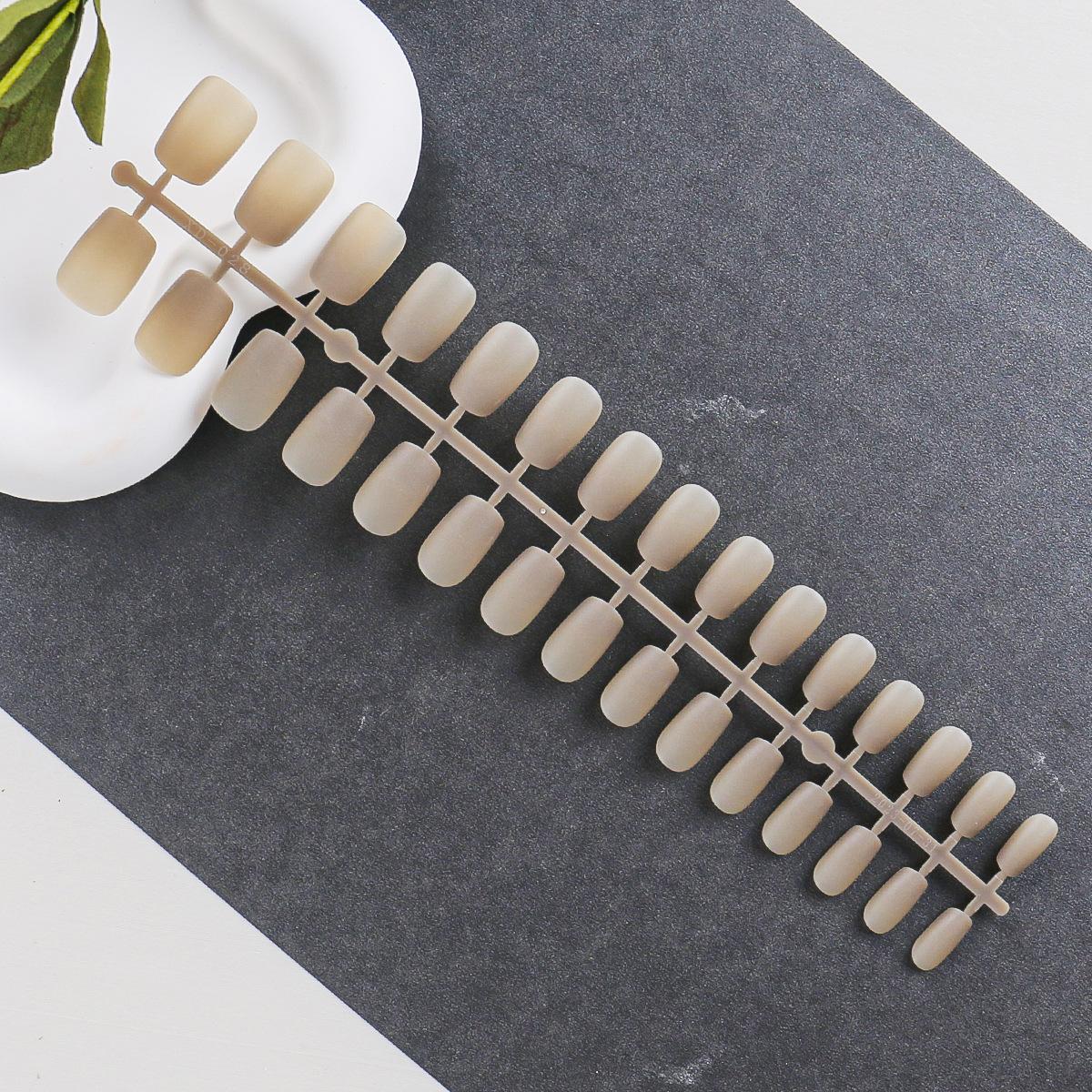 

Jia Miaomeow новая неабразивная короткая квадратная пластина для ногтей, 10 накладных ногтей, полуобработанная матовая полная паста 300PCS-In bags