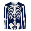 Unisex 3D Pattern Big Skull Print Crew Neck Costume Plus Size Halloween Daily Casual Party Street Red Black Green Long Sleeve