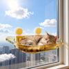 Suction Cup Cats Window , Transparent Hanging Cats  Bed For Indoor Cats, No-Drill Wall Mounted Cats Shelf Seat With Strong Suction Cups, Space-Saving
