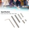 8pcs Metal Cue Weight Bolt Kit Multi-Size Protective Cover Pool Cue Weight Set  Standard Cue Stick