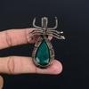 Emerald Pendant,  999 Copper Wire Wrapped Pendant Gemstone Jewelry, Handmade Pendant Amazing Jewelry, Gift For Her