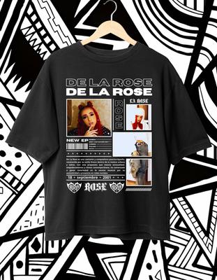 2025 Summer Bestseller 100% Pure Cotton De La Rose T-shirt Design for Men's Women's Street Trendy and Cool Plus-size Casual Top