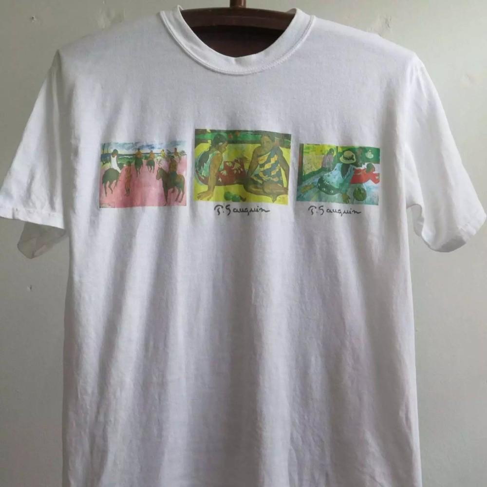 Винтажная футболка Paul Gauguin Paul Gauguin Железный принт на Gildan Gauguin Artwo Унисекс футболка XXL