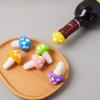 2pcs Mushroom-Shaped Wine Stoppers Colorful Mushroom Decoration Practical Wine Accessories  Kitchen