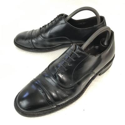 Japan Goodyear Leer Rechte Neus Schoenen 25EE Zwart(GEBRUIKT)