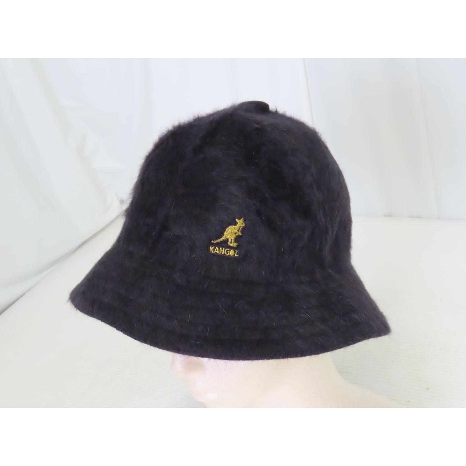 Used KANGOL Furgora Casual bucket hat M size black angora blend 0624-842/Plus JN
