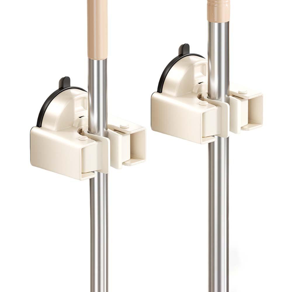 Self-Adhesive Bathroom Mop Hook Broom Wall Storage Hook Suction Cup Mop Holder  Bathroom