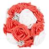 Artificial Bridal Bouquet Flowers for Wedding Decorations Props Accessories (Purple)