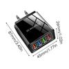 4 USB Phone Charger Faster Charger US/EU Ultra-Fast Charging USB Adapter Charge Four Devices At Once For Smartphones & Tablets
