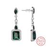 Boucles d'oreilles Femme Argent Sterling Luxe Vente en Gros Boucles d'oreilles Studs Zircon Cubique Flash 3 Couleurs Pierre S Boucles d'oreilles Femme Mariage Brincos