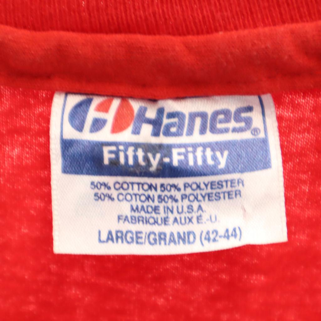 HANES 80s 90s Made In USA Old NEBRASKA Short Sleeve T-shirt Single Stitch Men's Used
