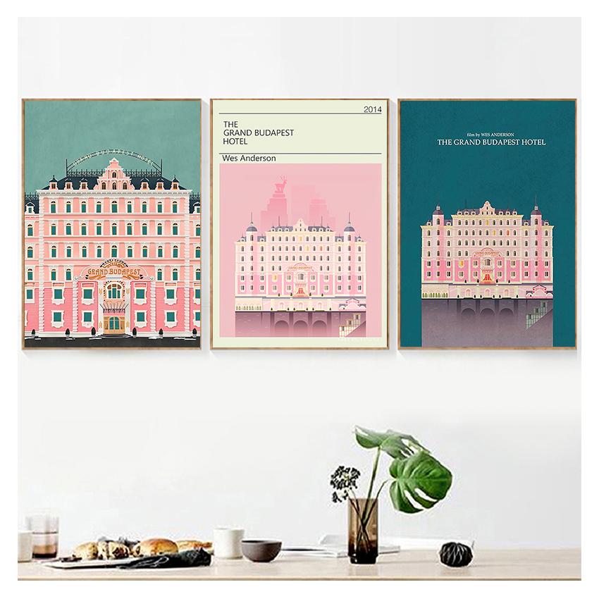 Grand Budapest Hotel Vintage Classic Movie HD Print Poster Modulares Bild Leinwand Schlafzimmer Wohnkultur Nordische Wandkunst Malerei